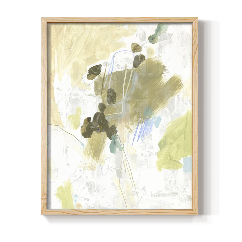 Canticle II Framed Print - Solid Wood, 11" H x 9" W, Natural Framed