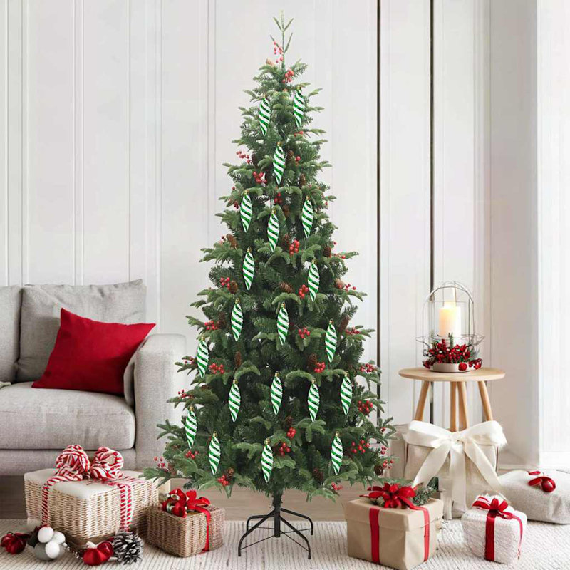 vidaXL Christmas Spiral Shape Ball, Green