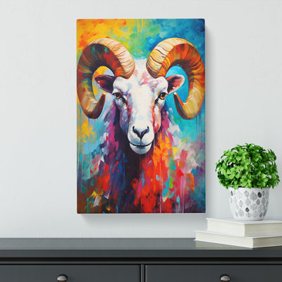 Ram Sheep Abstract - Print