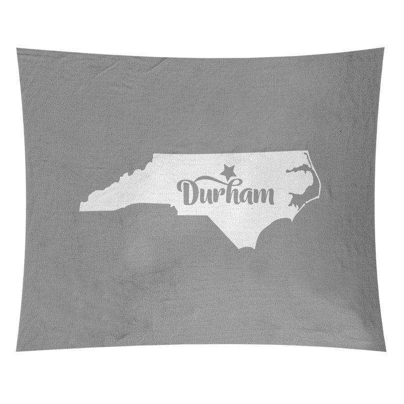Tapisserie Durham North Carolina, H 51 po x l 60 po, Gris