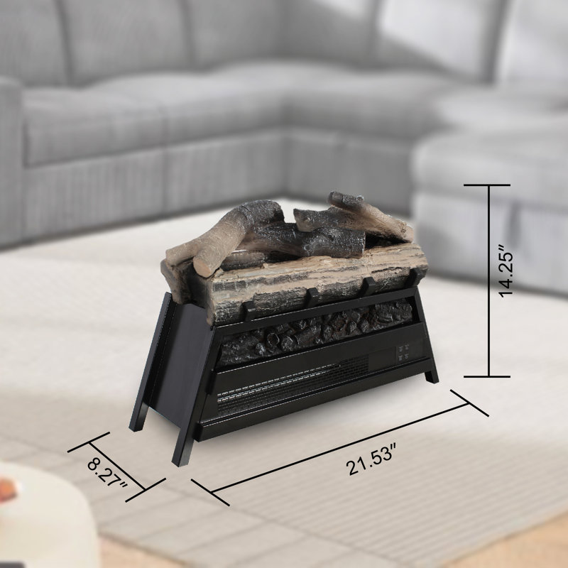Foyer électrique 23 po avec insert 3D, chauffage infrarouge, 1500 W 5000, effet de flamme réglable, 11 réglages de température, télécommande, chambre d'ado 23 po, puissance, sortie, flamme, coffre-fort pour