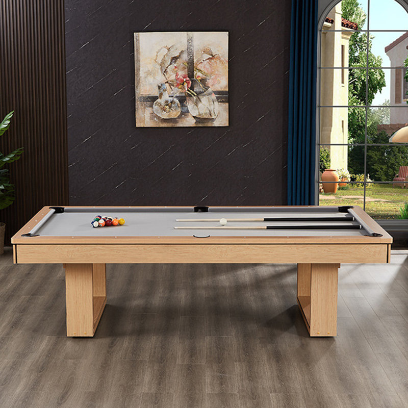 IQOWEL L Pool Table, 32" H x 84" W x 48" D, Gray