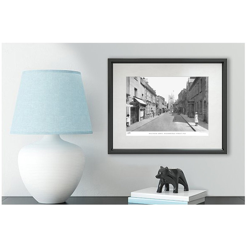 Waltham Abbey, Highbridge Street 1921 by Francis Frith - Single Picture Frame Print, 40cm H x 50cm W x 2.3cm D