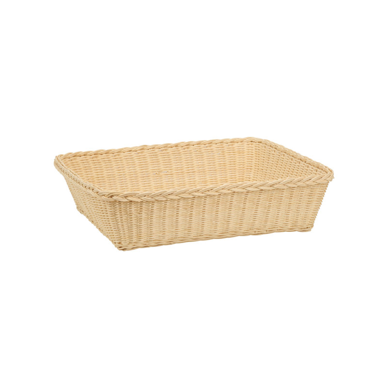 Rattan Decorative Basket, 5" H x  20" W x  20" D