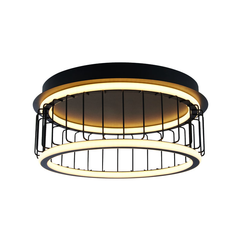 Lechiaro LED Flush Mount, 17.5cm H x 40cm W x 40cm D