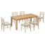 Ensemble de table de salle à manger en bois 7 pièces Farmhouse-1592724353-1592724352