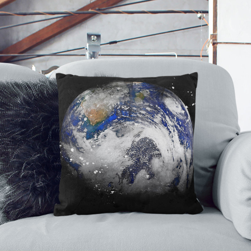 Square Throw Cushion, 40cm H x 40cm W x 15cm D