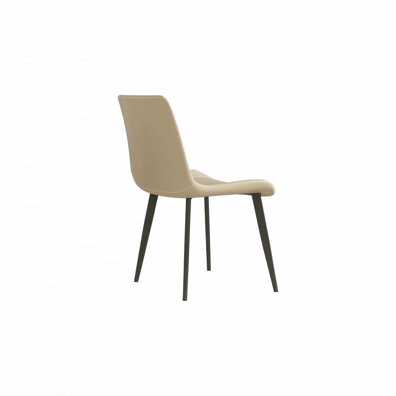 Ensemble de chaises de salle à manger, 4, Chameau