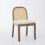 Ensemble de 2 chaises de salle à manger à dossier arqué en rotin.-1767968557-1767968555