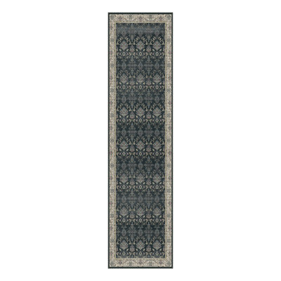 Tapis noir rétro Nico