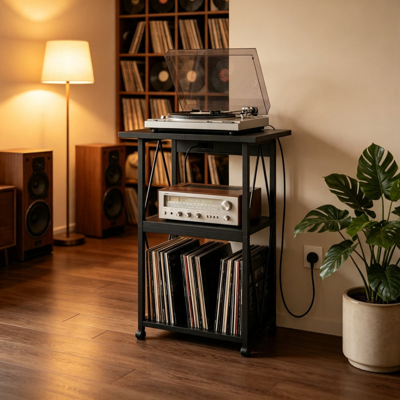 77.5 cm H Media Shelves