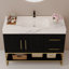 Single Bathroom Vanity with Faux Marble Top