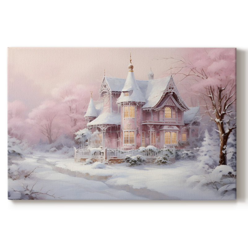 Paysage rétro - CXCV, H 13 po x l 19 po x P 1,5 po, Toile tendue