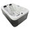 Spa rectangulaire à 3 jets en acrylique / ozonateur blanc / gris 3 personnes Brotherton
