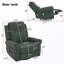 Fauteuil inclinable manuel pivotant à 270 ° avec massage et chauffage et poche latérale-131655132
