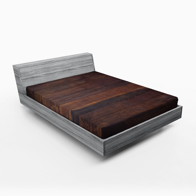 Ambesonne Fitted Sheet 2-Pack, Dark Brown Wood/Shiplap, California King Fitted Sheet