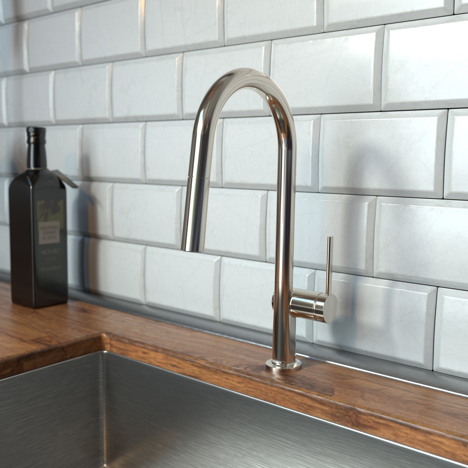 Hansgrohe Talis N A-Style Pull-Down Faucet, Polished Nickel