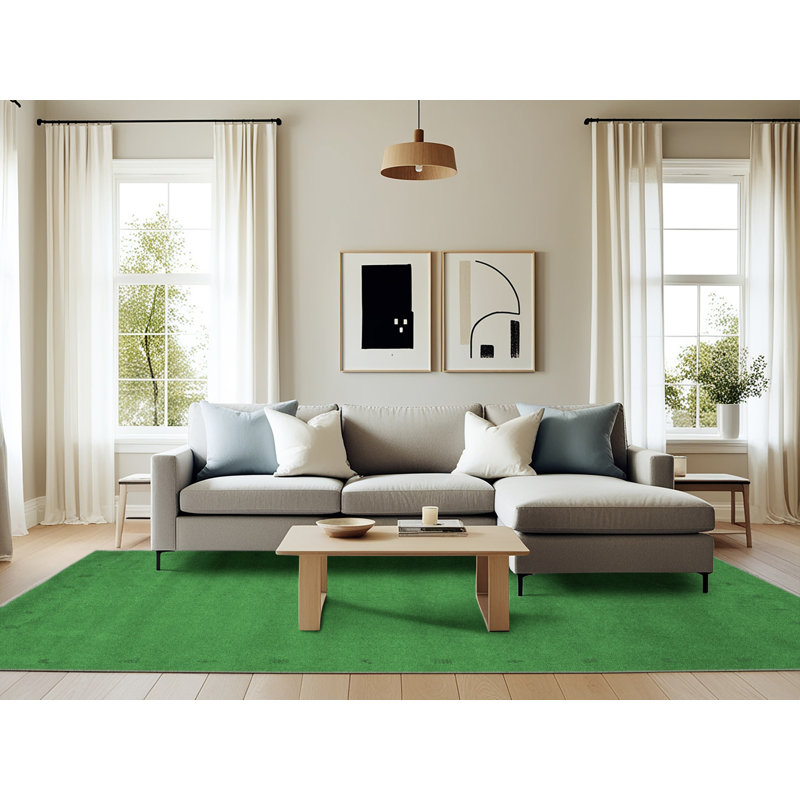 Washable Abstract Indoor Rug, Rectangle 6' x 9'