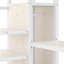 Lit mezzanine à grain de bois avec, escaliers, DEL et rangement pour la conception d'espace de la chambre à coucher-1296677304-1296677305