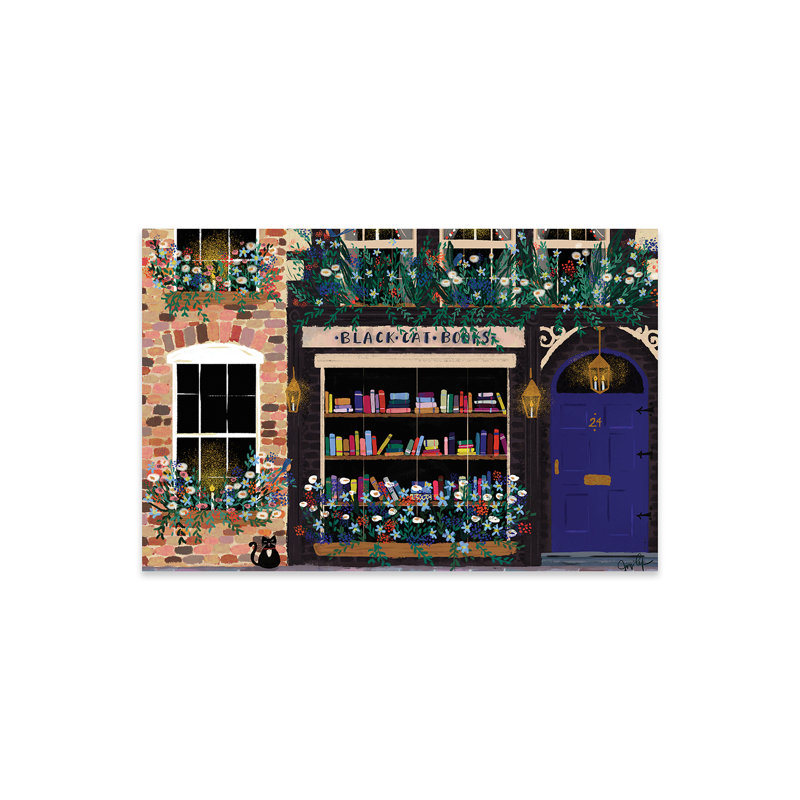 Devanture de la bibliothèque - impression sans cadre, H 16 po x l 24 po x P 0,25 po