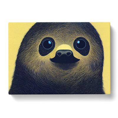 Groovy Sloth - Wrapped Canvas