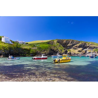 Colourful Fishing Boats - Wrapped Canvas Print