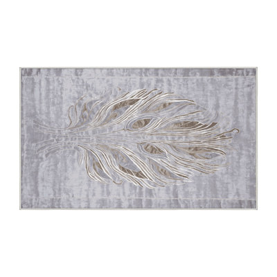 Tapis blanc lavable à la machine