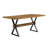 Shaun 63" Dining Table with X-Shaped Metal Legs-1980230897