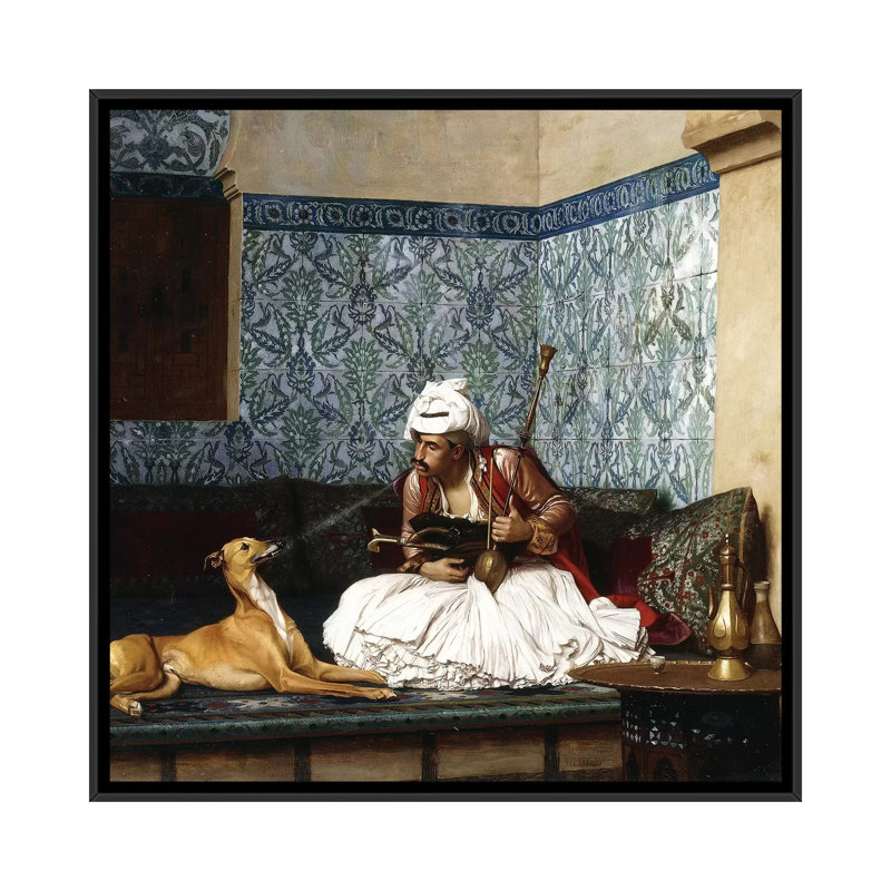 «Just a Bit of Fun», impression sur toile, H 18 po x l 18 po x P 1,5 po, Toile avec cadre noir, Pas de tapis