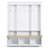 Elegant APP Controlled LED Light Hall Tree With 9 Hooks, Roman Column Design, And 3 Large Cabinets For Entryway Organization-849502957