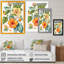 «Blossiming Yellow Retro Hibiscus I - Floral Hibiscus, art mural sur toile-87348168-87348172