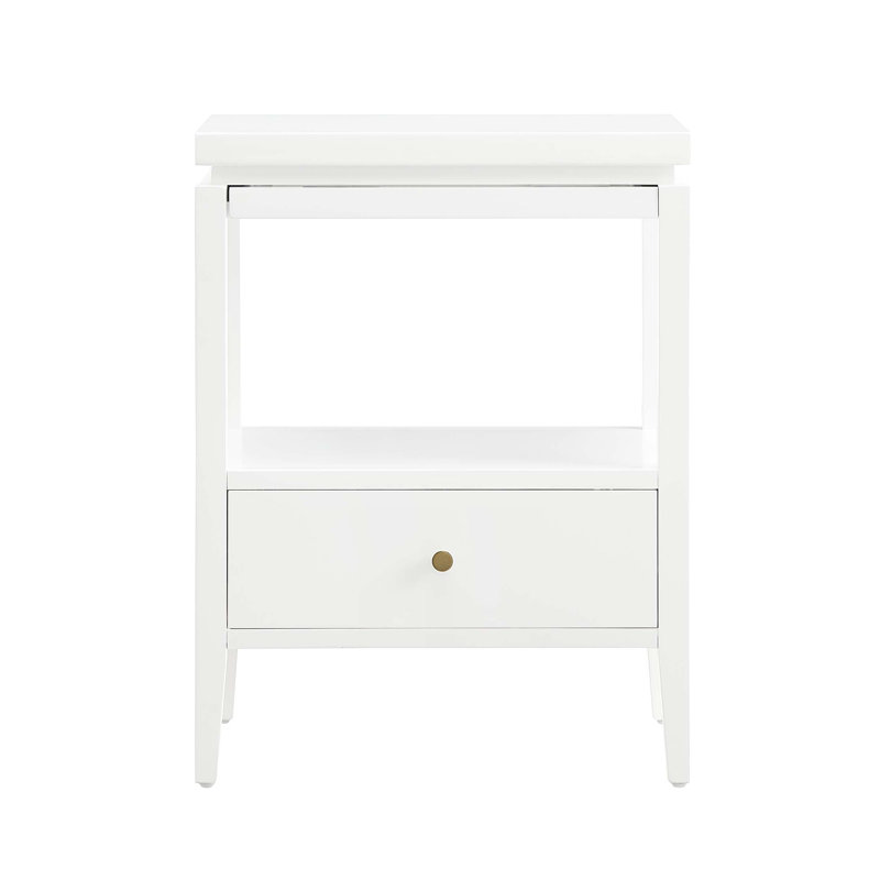 Olana 1-drawer Nightstand, White