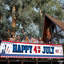 Giambanco grand, joyeux piquet de jardin du 4 juillet