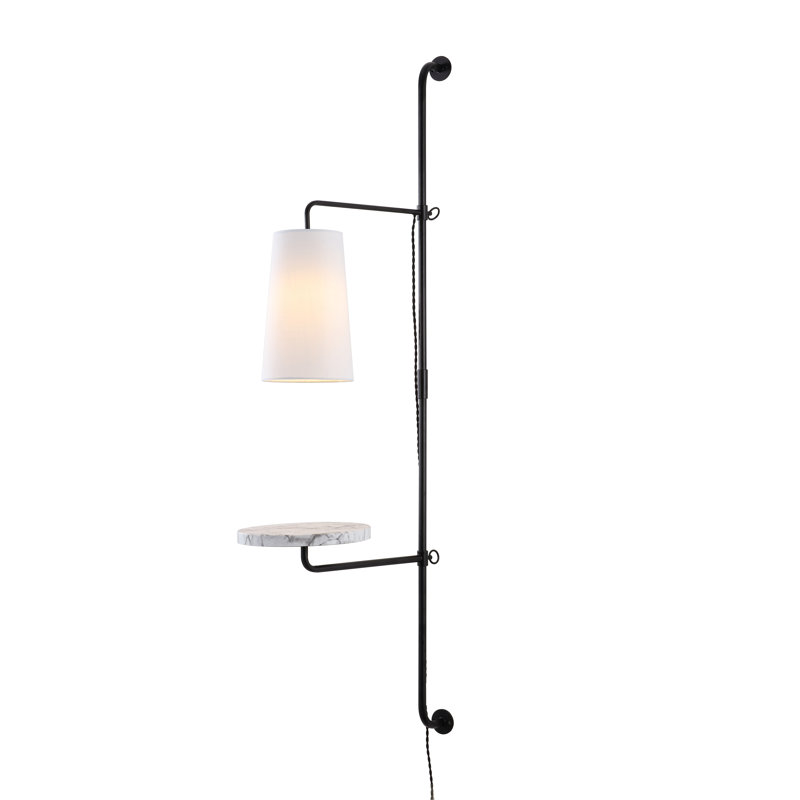 Demitro Iron Plug-in Swing Arm Sconce