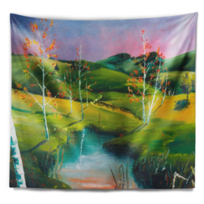 Tapisserie «Landscape Endless Green Pastures»