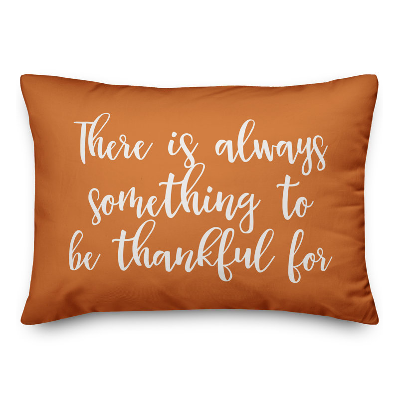 Reversible Throw Pillow, Orange