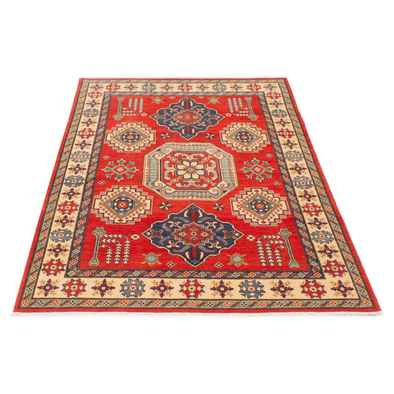 Tapis unique en laine noué à la main 5 pi 5 po x 8 pi 3 po New Age Ghazni