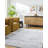 Rectangle Jean-Paul Striped Machine Woven Polyester Area Rug in White/Gray-486248866