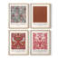 William Morris, reproduction d'art encadrée - ensemble de 4-1755840410-1755840408