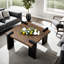 Table basse 31,5 po Sleek Wood Grain pour salon ou bureau-1107595914