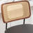 Cane Back Swivel Bar Stool with Faux Leather Seat-896474058-896474053