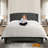 Upholstered Wingback Platform Bed, Bed Frame with Nailhead Trimmed Wingback and Button-Tufted-1142320463-1142320464