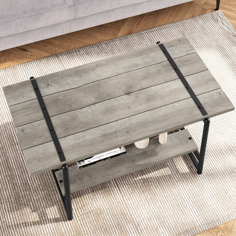 Adinda Coffee Table with Storage, Grey