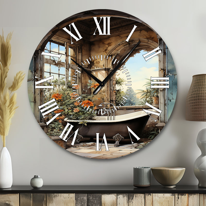Horloge murale pour salle de bain, Grand