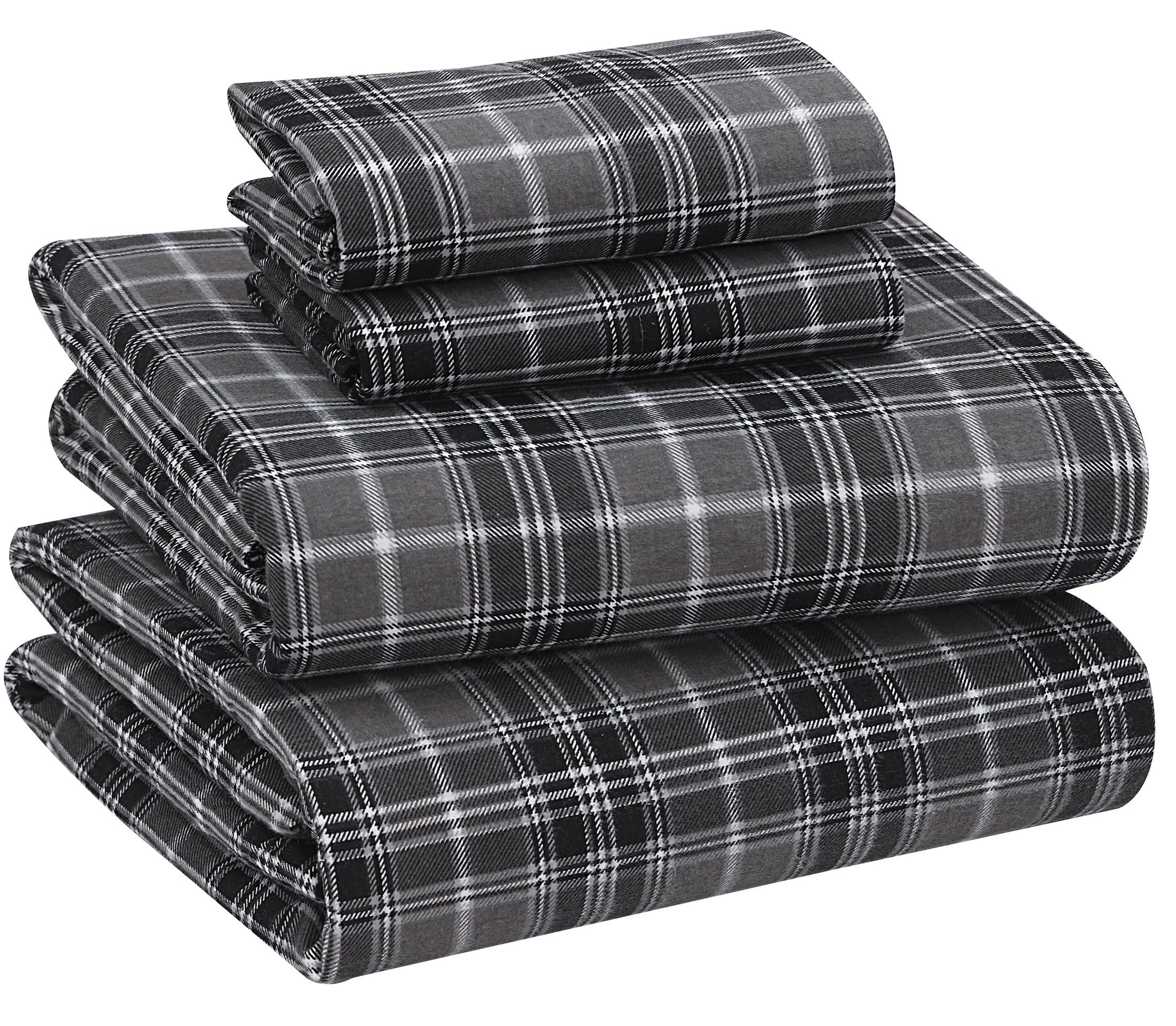 Ruvanti 100 Cotton Flannel Sheet Set 4 Piece Warm Cozy Fall Sheets 16