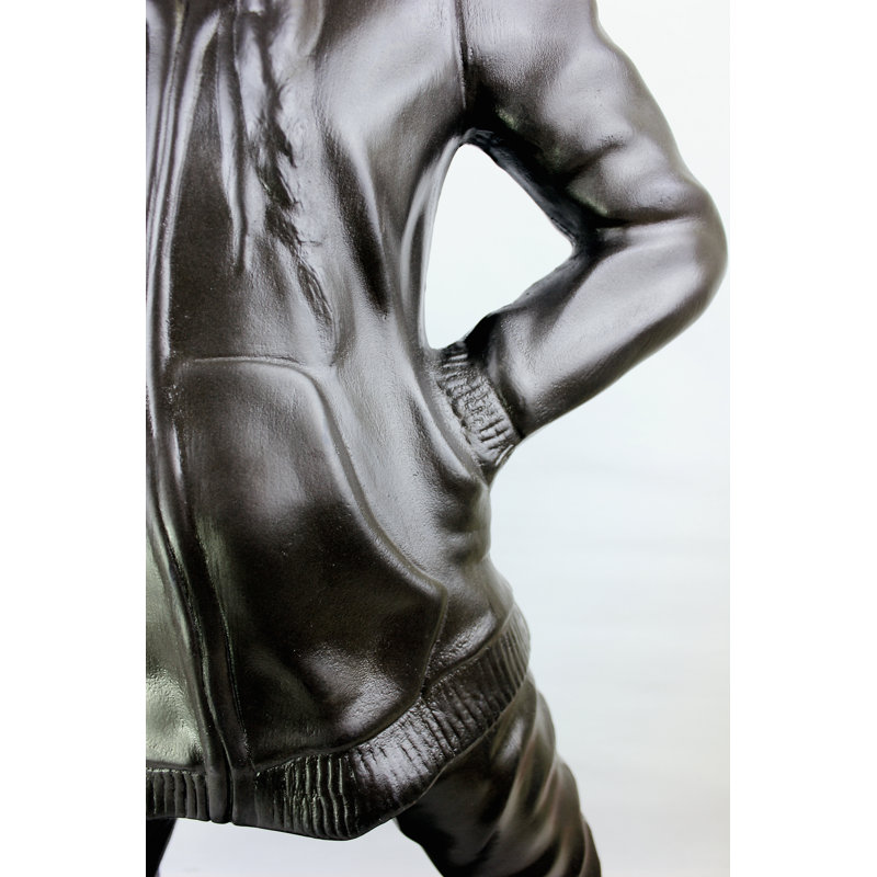 Statue Brave New Girls - aspect bronze naturel - léger - 38 po de hauteur