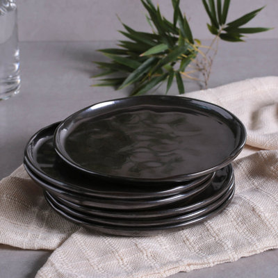 Metallica Commercial Dishwasher Safe 8.46'' Stoneware Salad Or Dessert Plate , Set of 6