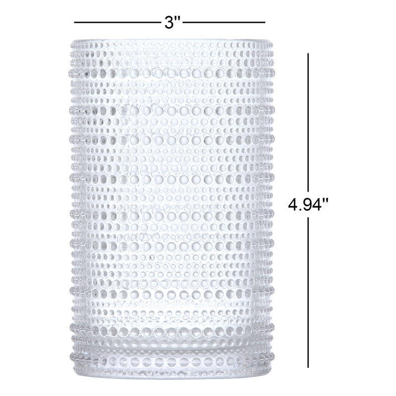 Jupiter Drinking Glass, Clear, 13 oz.