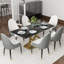 Ensemble de table de salle à manger moderne 7 pièces Zagan-975128225-959767344-883488170