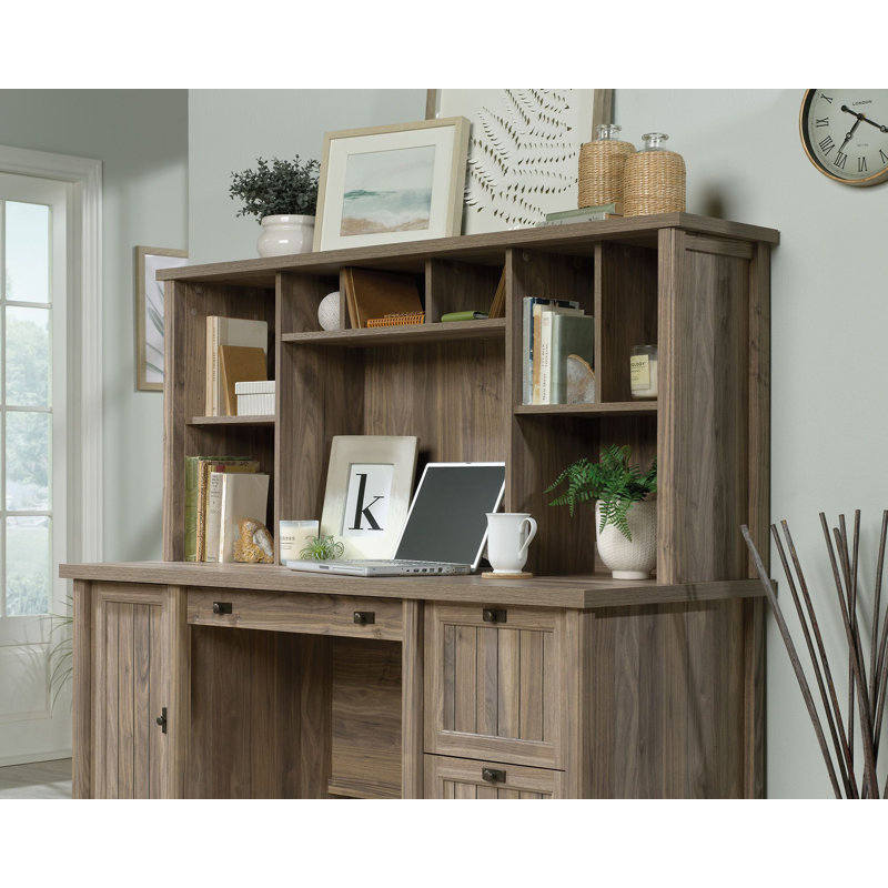 Sideboard with Bar Hutch, Gray